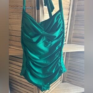 Green One Piece Swimsuit